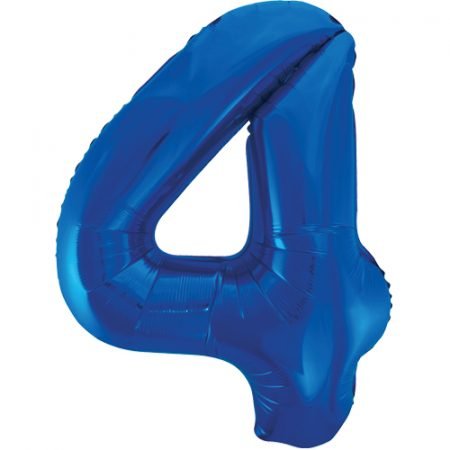 Super Shape Number 4 Blue