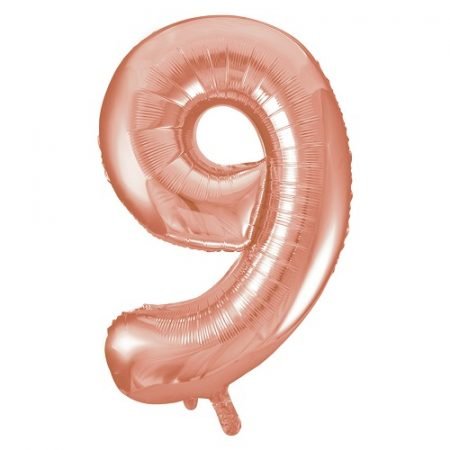 Super Shape Number 9 Rose Gold