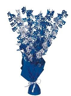 Happy 18th Birthday Glitz Blue & Silver Centrepiece