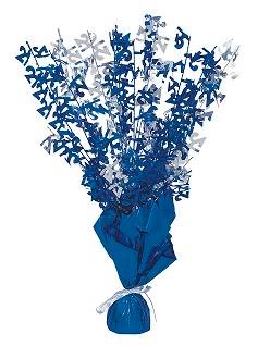 Happy 21st Birthday Glitz Blue & Silver Centrepiece