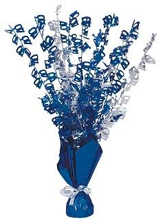 Happy 40th Birthday Glitz Blue & Silver Centrepiece