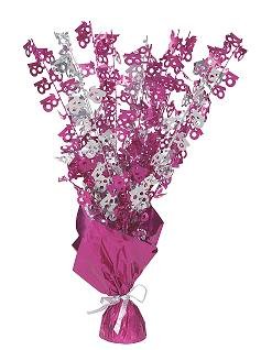 Happy 18th Birthday Glitz Pink & Silver Centrepiece