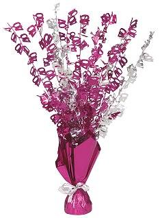 Happy 40th Birthday Glitz Pink & Silver Centrepiece