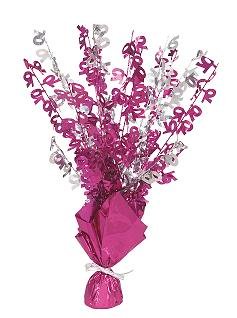 Happy 70th Birthday Glitz Pink & Silver Centrepiece