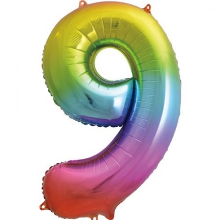 Super Shape Number 9 Multi-Coloured