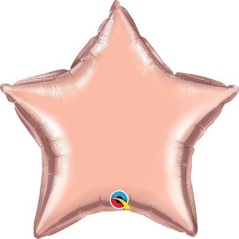 Rose Gold Plain Star Foil Balloon