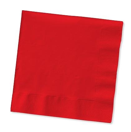 Red Lunch Napkins Value Pack