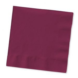 Burgundy Lunch Napkins Value Pack