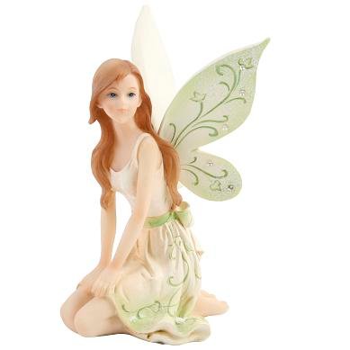 Juliana Daydream Fairy Kneeling Green Highlights Crystals