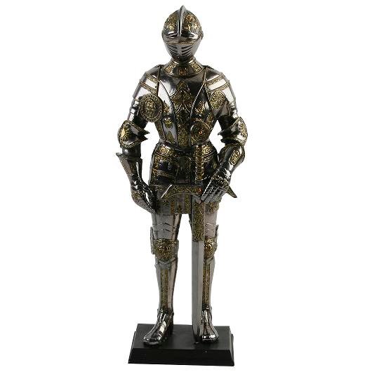 Juliana Large Medieval Knight Met.Fin Gold H-Lights Sword