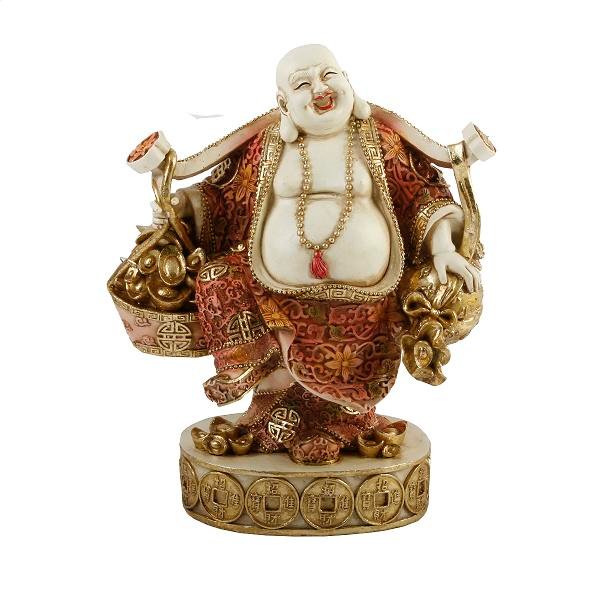 Juliana Fig Buddha Cream/Red/Gold Carrying Good Luck charms
