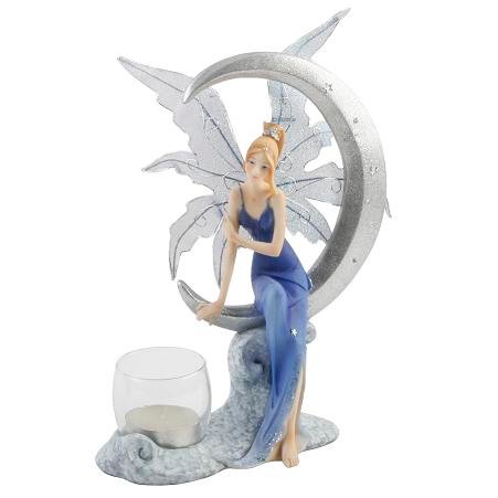 Juliana Figurine Moonlit Fantasy Sitting With T-Lite