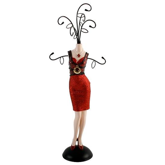 Sophia Jewellery Mannequin Medium - Red Sparkly Dress