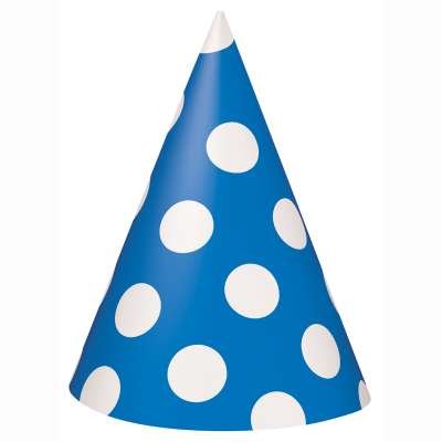 Blue Polka Dots Hats