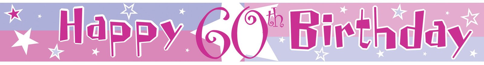 Happy 60th Birthday (Pink Shimmer)