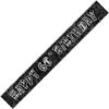 Happy 60th Birthday Banner Glitz Black