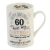 Happy 60th Birthday Black & Gold Mug