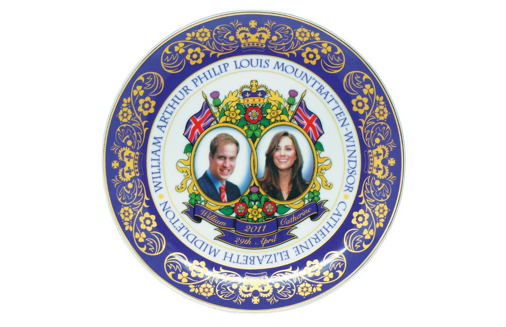 Royal Wedding Collage Plate 20cm Window Box