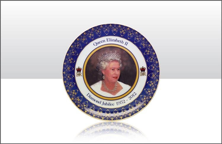 Queen's Diamond Jubilee Plate 10cm Window Box