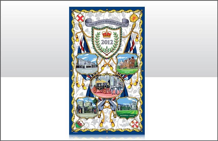 Queen's Diamond Jubilee Royal Palaces Tea Towels
