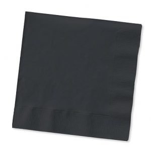 Black Lunch Napkins