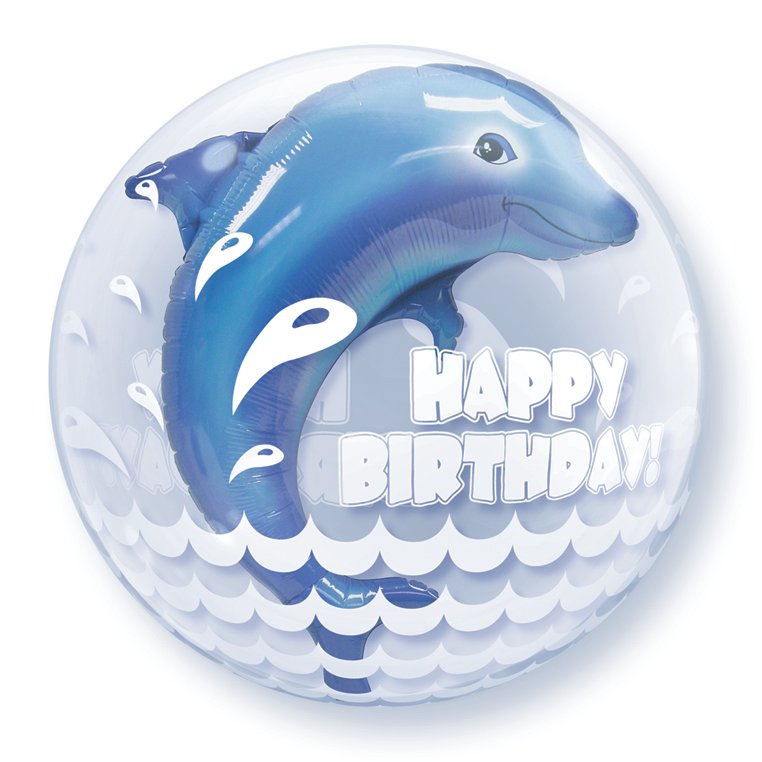 Double Bubble Birthday Wave Jumping Dolphin