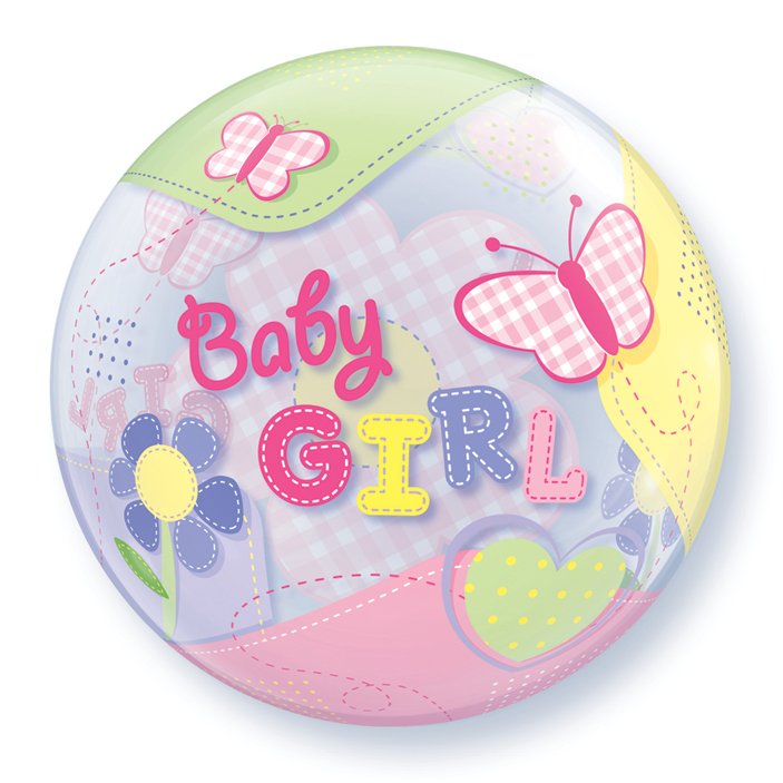 Single Bubble Baby Girl Butterfiles
