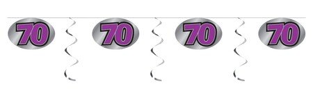 Happy 70th Birthday Foil Garland