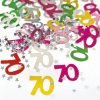 Happy 70th Birthday Multi-Coloured Confetti