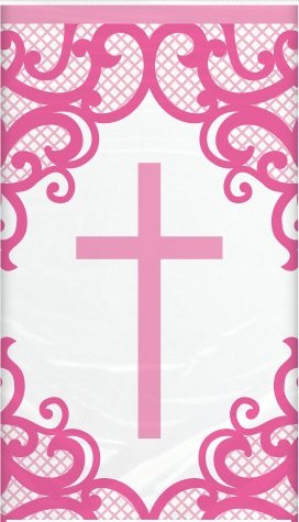 Fancy Cross Pink Tablecover