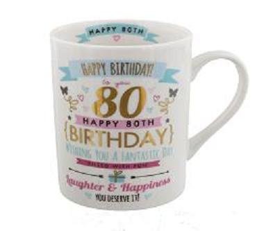 Happy 80th Birthday Ladies Mug