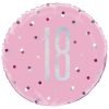 Happy 18th Birthday Foil Balloon Glitz Pink