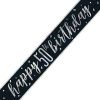 Happy 50th Birthday Banner Glitz Black