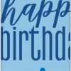 Happy Birthday Tablecover Glitz Blue