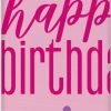 Happy Birthday Tablecover Glitz Pink