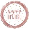Happy Birthday Foil Balloon Glitz Rose Gold