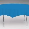 Blue Plastic Tablecover Round