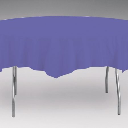 Purple Plastic Tablecover Round
