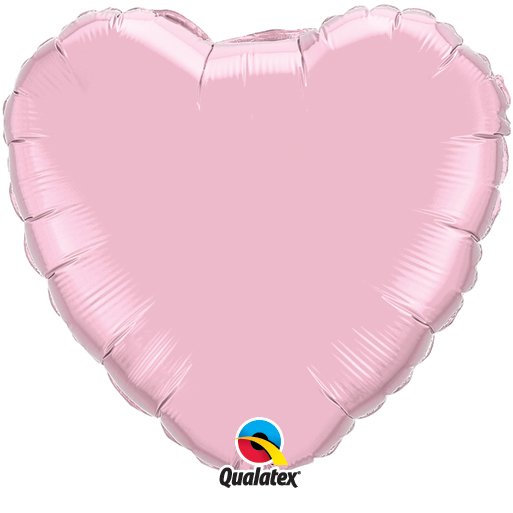 Light Pink Plain Heart Foil Balloon