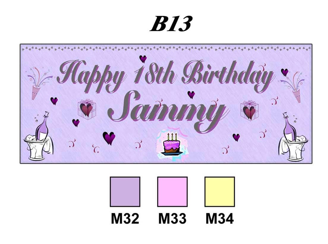 Happy Birthday Banner B13