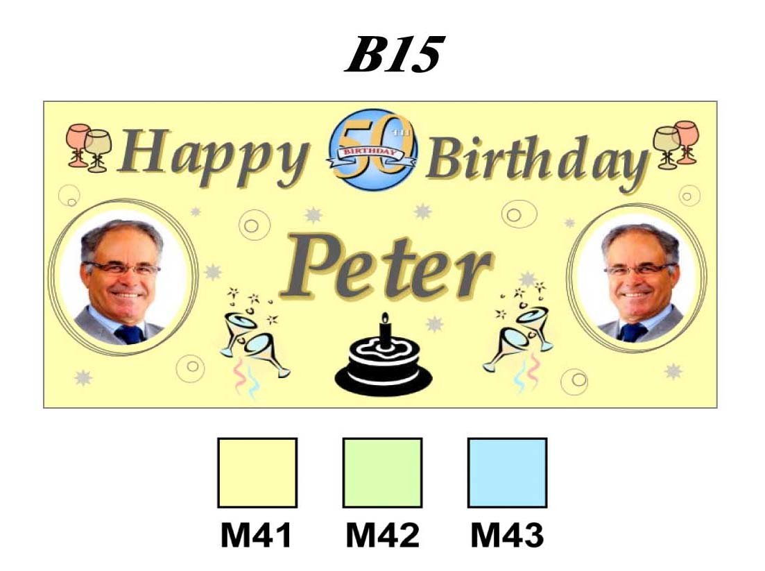 Happy Birthday Banner B15