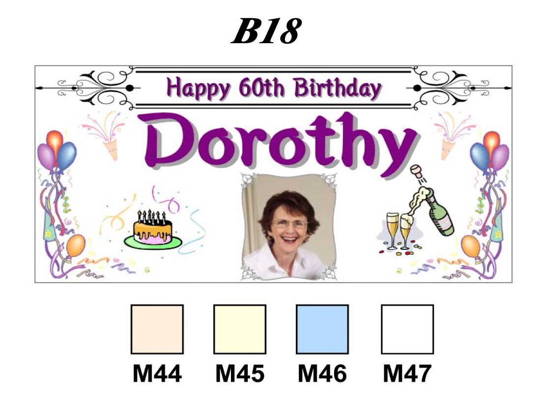 Happy Birthday Banner B18