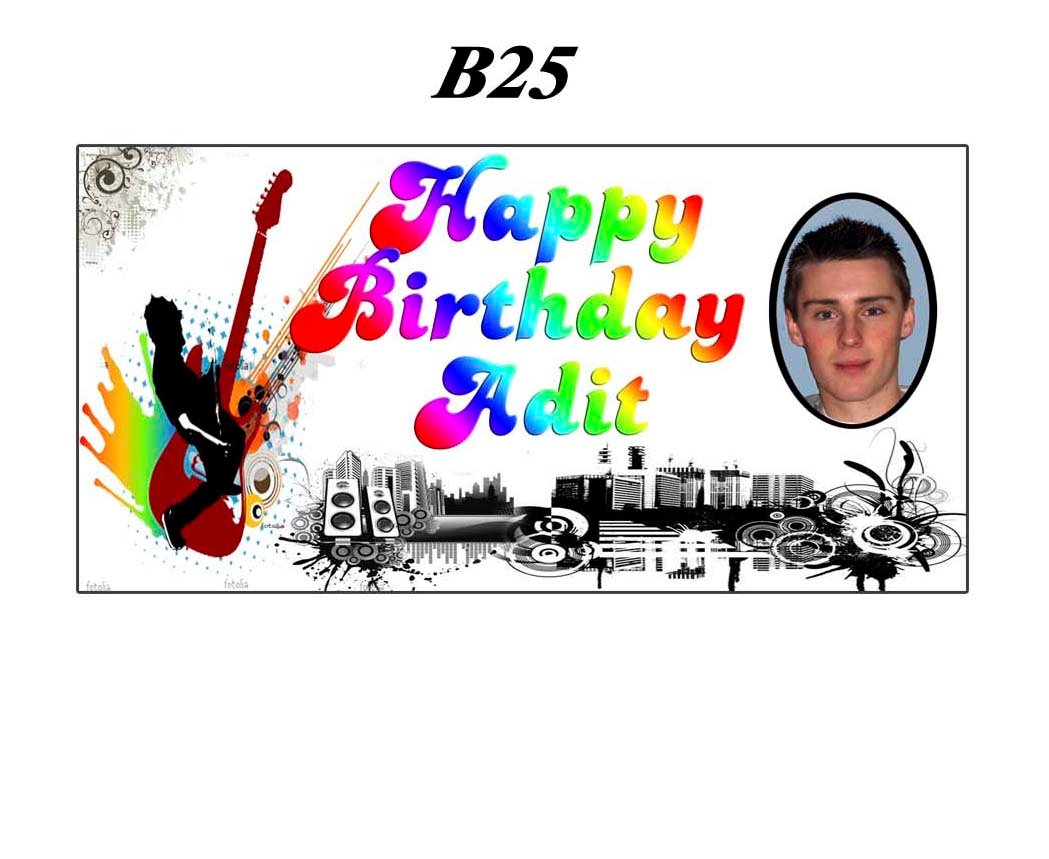 Happy Birthday Banner B25