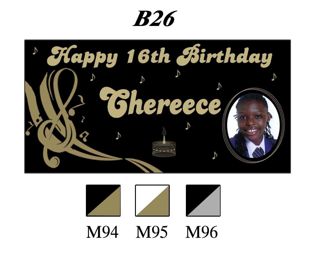 Happy Birthday Banner B26