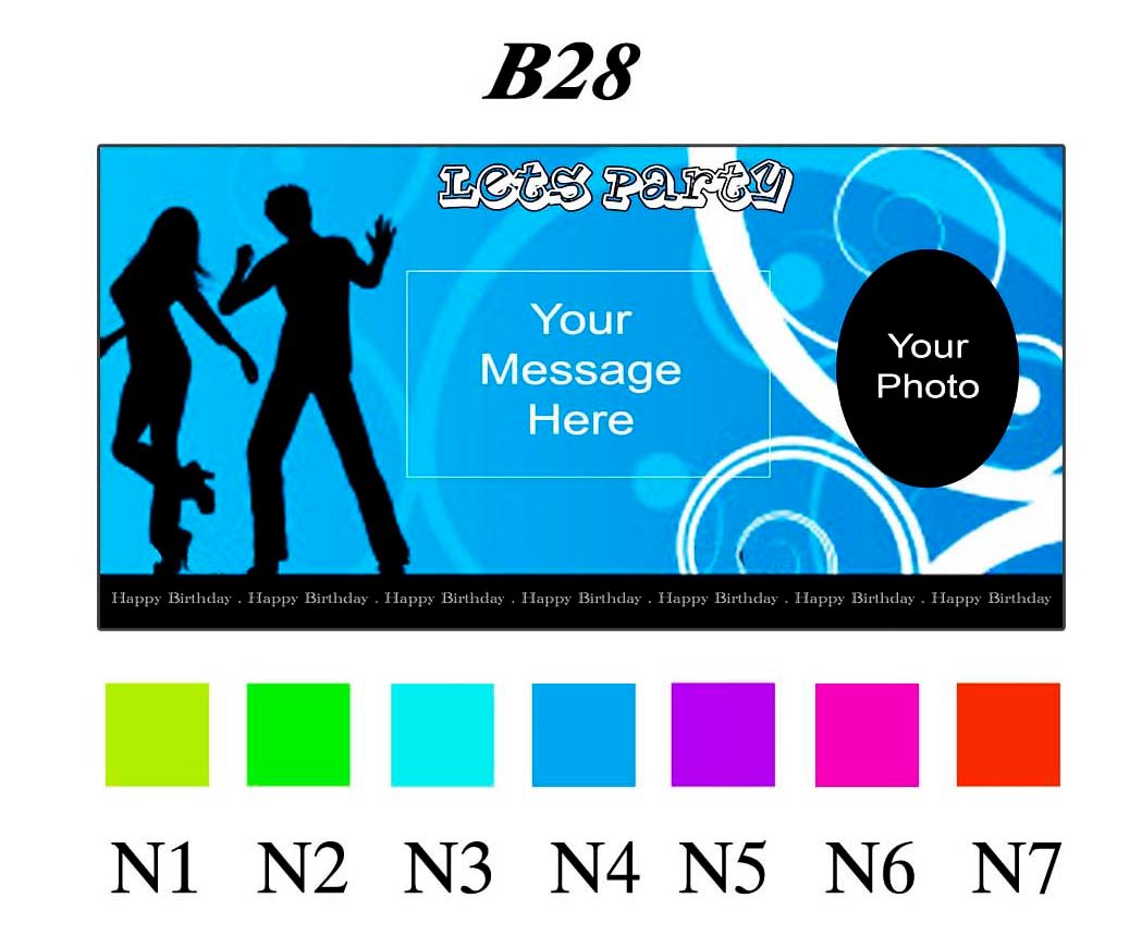 Happy Birthday Banner B28