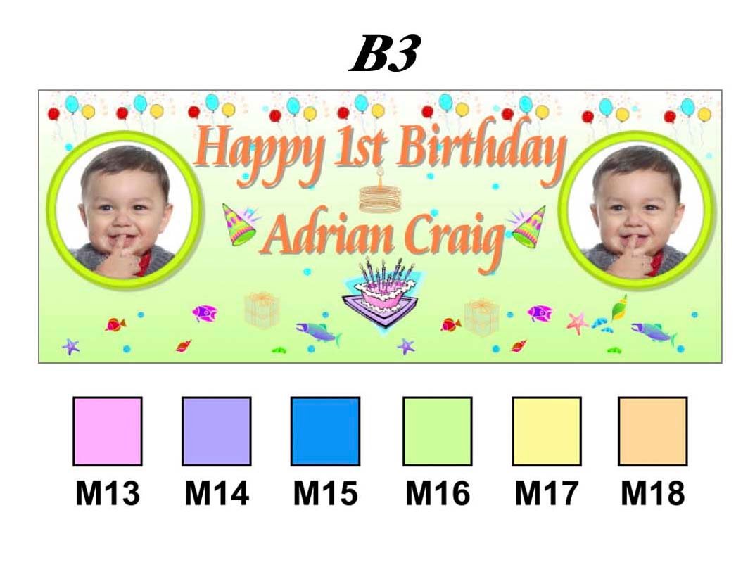 Happy Birthday Banner B3
