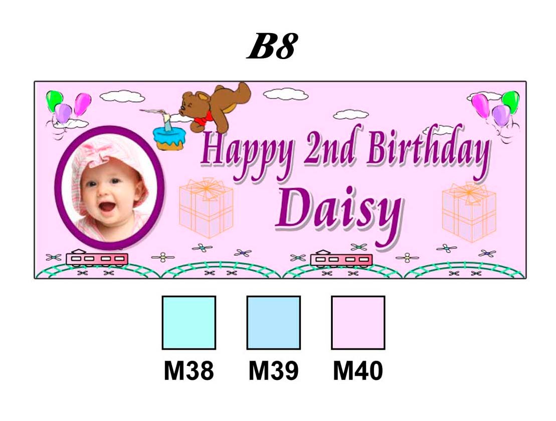 Happy Birthday Banner B8