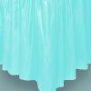 Baby Blue Plastic Table Skirt