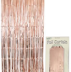 Shimmer Foil Door Curtain Rose Gold