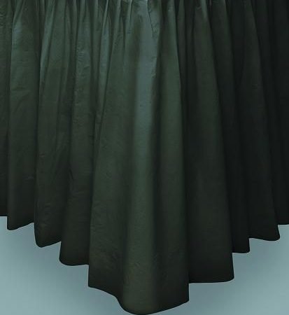 Black Plastic Table Skirt